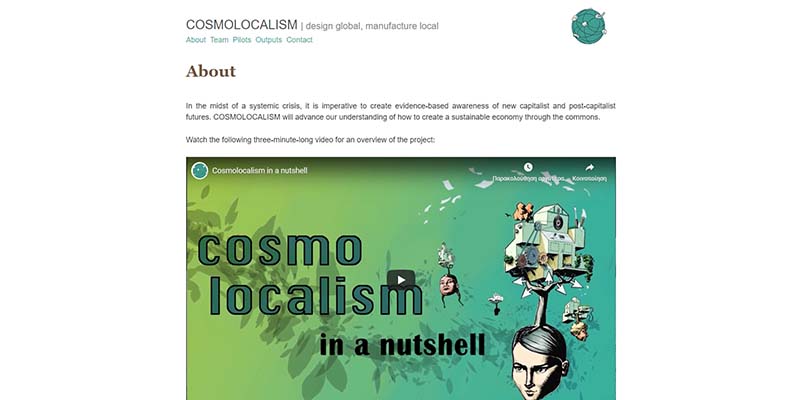 Cosmolocalism Project